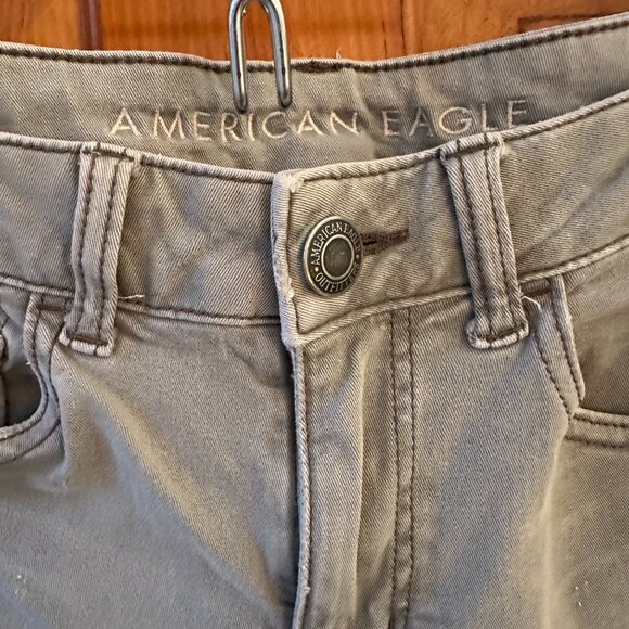 American Eagle Outfitters Tomgirl Super Stretch Pants - 2 Short, Sage Green - Picture 4 of 10